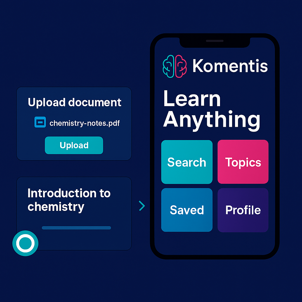 Komentis App Interface